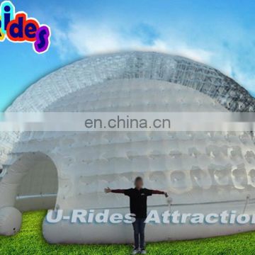 LED light Big Transparent Camping Inflatable Bubble Tent For Party Dome