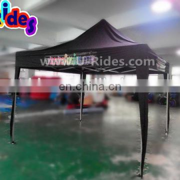 Black Fabric Promotional Folding Tent With Four Holders