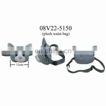 Lovely Plush Gray Cat Waist Pouch ! BEST PRICE!