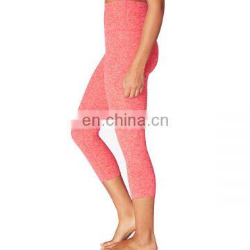 Custom logo yoga clothes fitness jogging capris for ladies