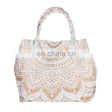 Women Large Indian Ombre Mandala Cotton Handbag Tote Bag Purse Satchel Messenger