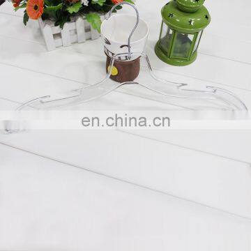 2016 China Gold Supplier Transparent Plastic Hanger for Dress