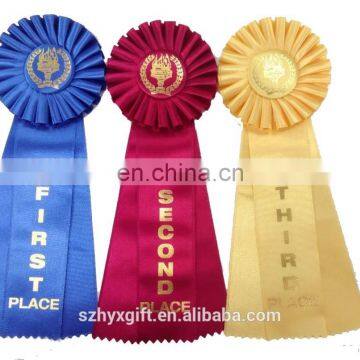 Wholesale Beautiful Multilayered Horse Racing Ribbon Rosette Fowers