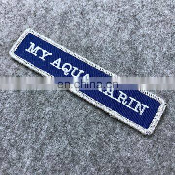 Custom embroidery logo name brand patch for uniforms