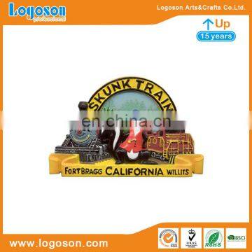 Super Quality California Souvenir Custom Design Polyresin Fridge Magnet