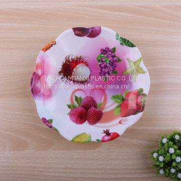 TX8008 PLASTIC SMALL SIZE ROUND PLATE CHEAP PLATE FOOD PLATE photo-3