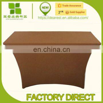 white spandex table covers with large strech lycra, spandex topcover