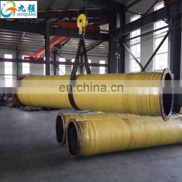 Large Diameter Rubber Dredge suction hose with dead end movable and stainless steel flange