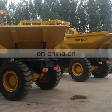 all Terrain vehicle diesel operated FCY100 Loading capacity 10 tons site dumper truck for export