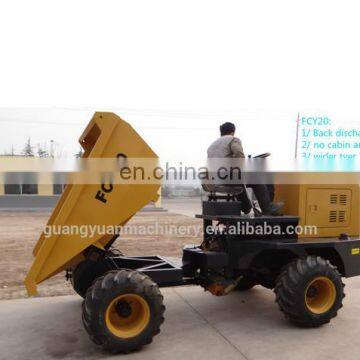 FCY20 2ton 4 Wheel Drive Mini Dumper With CE