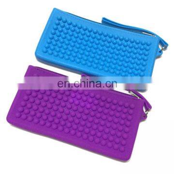 Silicone Zip Pouch Wallets Coin Purse Bags Pencil Case Gifts Box Women Travelling Pouch photo-4