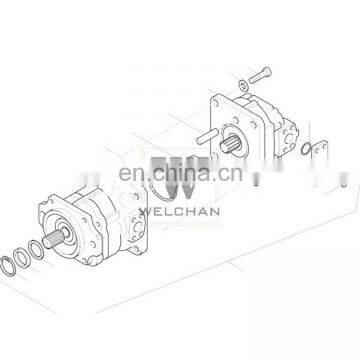 Oil Gears Double Pump 705-52-40280 Pilot Gear Pump WA470-3E Scavenging Pump For Loader