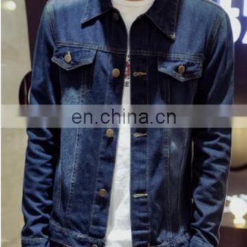 Mens bulk long sleeve denim jeanTrucker jacket