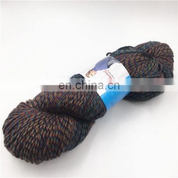 cheap 100% wool yarn space colorful  for hand knitting