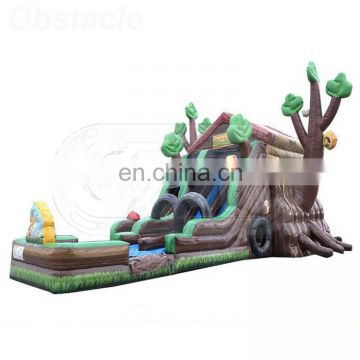 high quality commercial grade inflatable forest water slide for sale