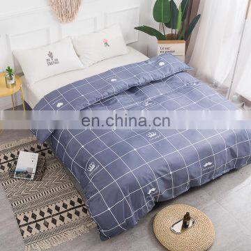 2020 Hot Selling Aloe Cotton Polyester Fabric Full Size Duvet Cover Pillow Case Bed Sheet Printed Cheap Bed Linen Bedding Set photo-5