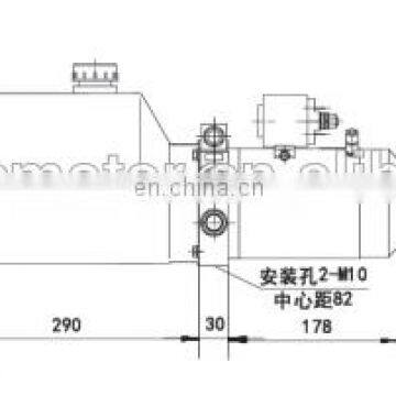 24В 3,0 кВт 3100 об/мин 3,2 см³/об Электрический гидравлический агрегат для штабелировщика photo-2