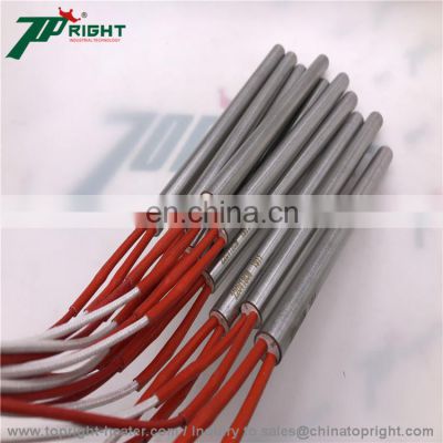 customized stainless steel 0W Rated Power 24V Voltage 4mm x 25mm length 500mm Cartridge Heater