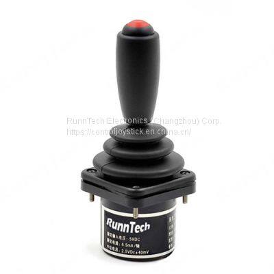 RunnTech 2 Axis 0.5 to 4.5V Analog Output Fingertip Joystick with Momentary Button