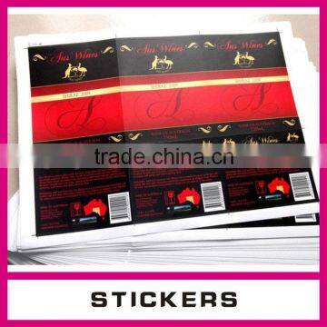 Custom printed good quality self adhesive sticker Walmart supplier