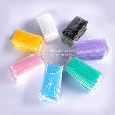 Non-woven Disposable Facemask 3ply Factory Supply Safety Disposable 3 Layers Non Woven Face Mask photo-2