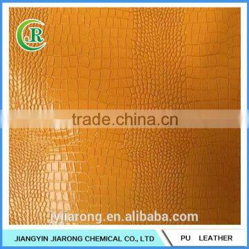 Crocodile Grain Artificial PU Leather Fabric for Bags photo-5
