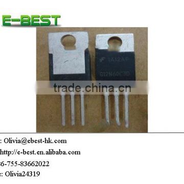 High Voltage Switches for Power Processing HGTP12N60C3D IGBT 600V 24A 104W TO220AB