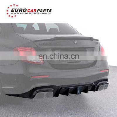 E CLASS W213 E63 carbon finber diffuser with muffler tips for W213 E63 to B style carbon rear spoiler