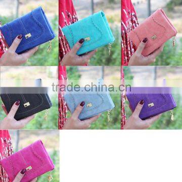 Multicolor elegant wallet Purse billetera cartera para dama de calidad ID CARD HOLDER