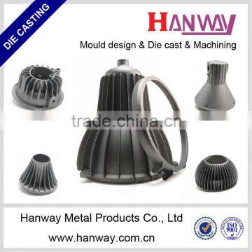 Aluminum die casting CNC machining heat sink for LED light housing