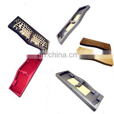 China Mechanical keyboard CNC service/custom keyboard prototype CNC machining/CNC keyboard case anodizing