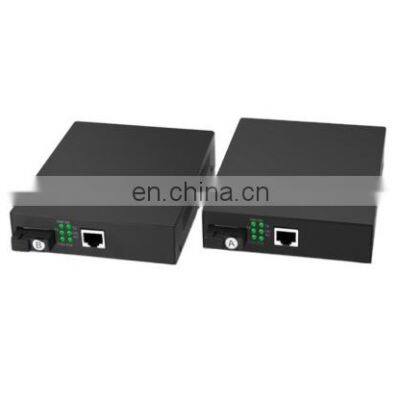 10/100/1000 Media Converter Single Mode Single Fiber SC Port 20KM HTB-4100 Fiber Ethernet Media Converter