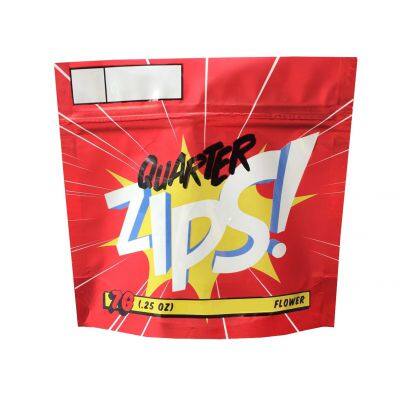 Black Matte Stand Up Smell Proof Double Zipper Lock GRIP N RIP Pharmacy Dispensary Exit Child Resistant Mylar Bag For Shopping photo-4