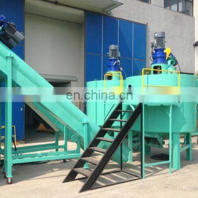 pet pp pe wasted black plastic bottle washing recycle machinery with hot washer tanks