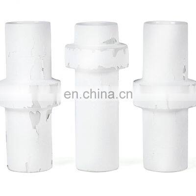 Nordic Creative Simple Hand Made Cylindrical Flower Arrangement Decoration Colorful White Ceramic Vase photo-5