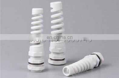 PG13.5 grey  plastic flex spiral cable gland cable joint waterproof cable gland IP68.CE.ROHS