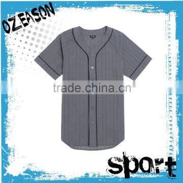Popular full button cheap blank baseball jersey wholesale no MOQ limited