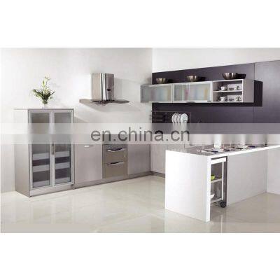 100% Customized Kitchen Cupboard With Aluminum Frame 3D/4D Design Kitchen Cabinets