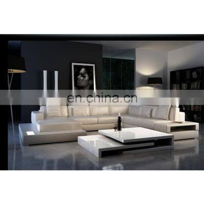 On Sales Fancy New Model 4 Seater Genuine Leather Sofa Set for Living Room Furniture