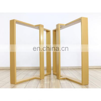 Table Legs Heavy Duty Furniture Office Dinning Desk Steel Coffee Dining Luxury Modern Metal Gold Square Table Legs For Table