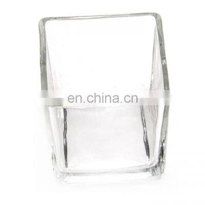 Square Cube Glass Vase/Votive Candle Holder/Tea Light Candle Holder photo-4