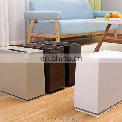 12L Decorative 2 layer pale white open top segregated rectangle plastic waste bin