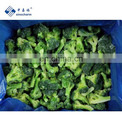 Sinocharm BRC A Approved 3-5CM IQF Cut  Broccoli Floret Frozen Broccoli