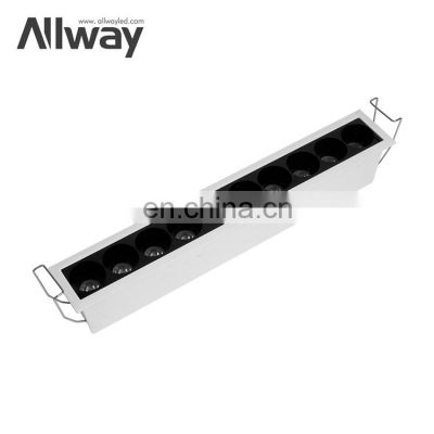 Manufacturer Energy Saving Aluminum Ceiling Lighting SMD Workplace 30W LED Linear Downlights