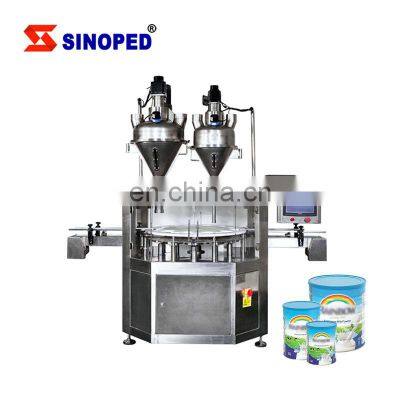 Full automatic dry spice powder packaging filling machine cans bottling filler spices powder filling packing machine