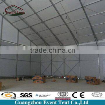 waterproof anti-uv unusal curve tent aluminum warehouse tent for industrial