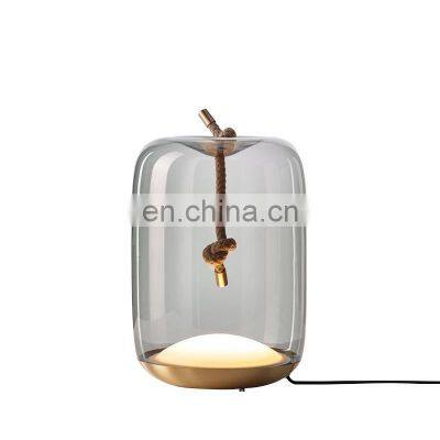 Hot Sales Decorative Glass Desk Lamp European Simple Table Lamp Bedroom Bedside Table Light