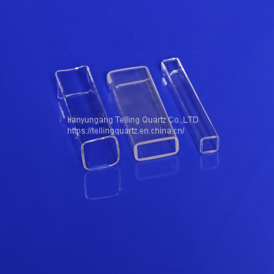 Secondary Processing Molding No Seam Square Quartz Glass Tubes Oval Tube photo-2