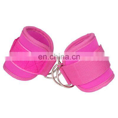 Adjustable Ankle Straps For Cable Machines Gym Ankle Strap Pink