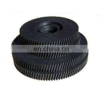 Manufacturer customized engineeringplastic nylon MC PA6 PA66 black spur gear